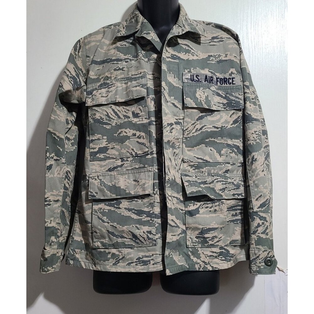 US Air Force Mens Camo Utility Coat Military Jacket Size 38XS *See Description*
